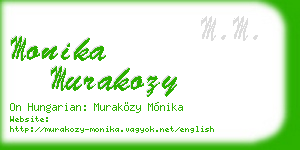 monika murakozy business card