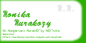 monika murakozy business card